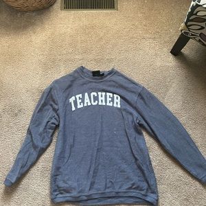 Waffle material teacher  sweatshirt size 2X